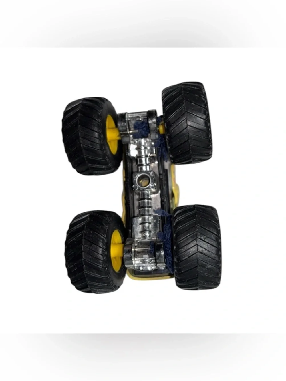 HOT WHEELS MONSTER JAM BULLDOZER YELLOW RIMS